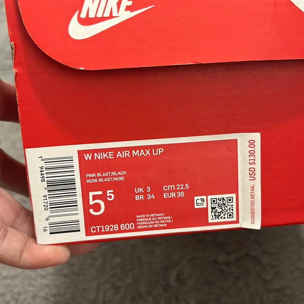 2 pair of Brand New W Nike Air Max Up size 5 1/2